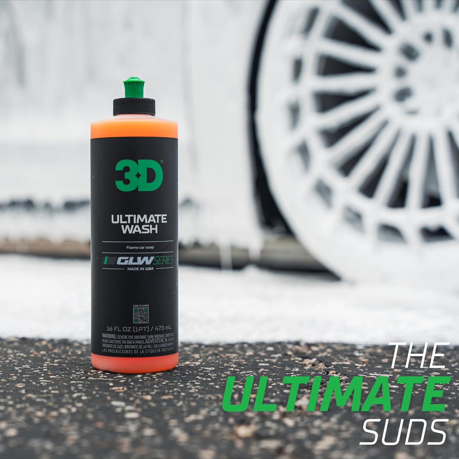3D Ultimate Wash GLW Series  Detalles de coche DIY  Champú ultra espumoso  Hyper Suds con limpiadores y polímeros avanzados  Eliminador de suciedad