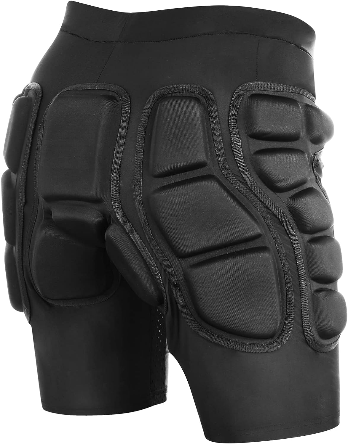 Relaxyee Pantalones cortos acolchados de protección, resistencia a los impactos, ropa deportiva de protección contra impactos al aire libre para