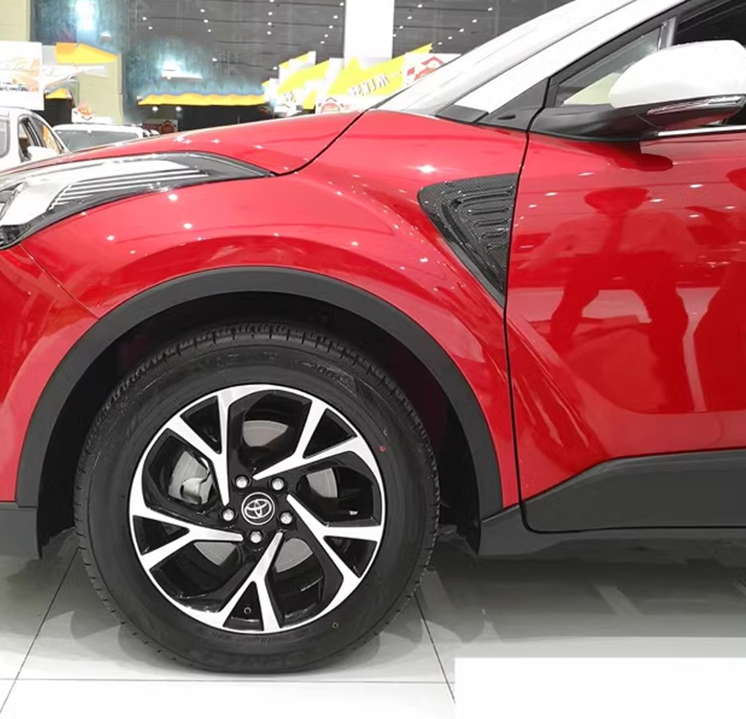 Hyorabyn Cubierta de salida de aire para guardabarros laterales delanteros para Toyota C-HR CHR 2017 2018 2019 2020 2021 2022 Auto Accesorios de