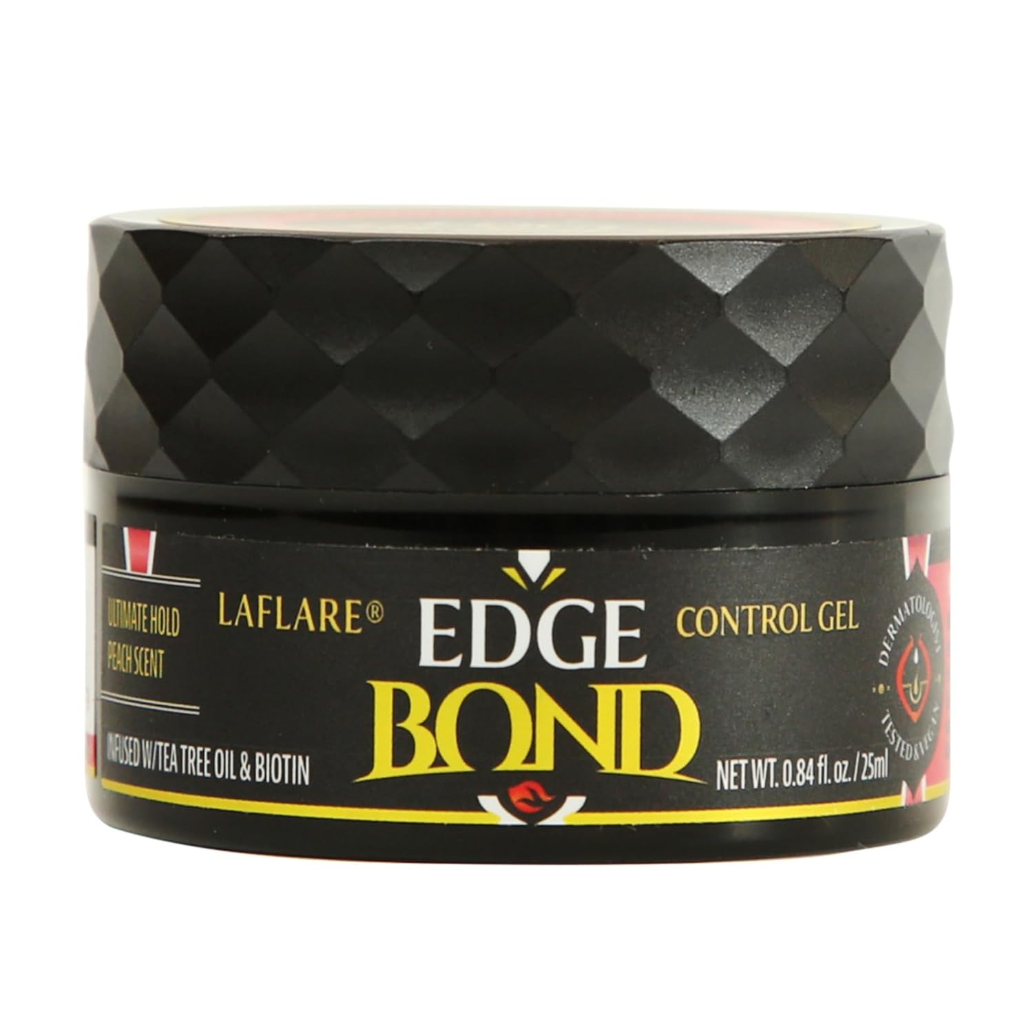Laflare Control de bordes para cabello negro, cabello natural y cabello rizado. Gel de peinado ecológico tamaño de viaje 0.8 fl oz, cera de borde