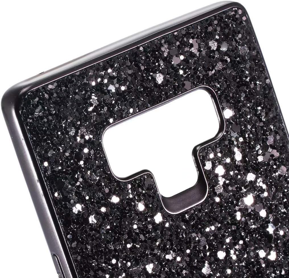 Funda para Galaxy Note 9, diseño de diamantes de imitación brillantes de cuerpo completo, delgado, galvanizado, TPU amortiguador, funda protectora