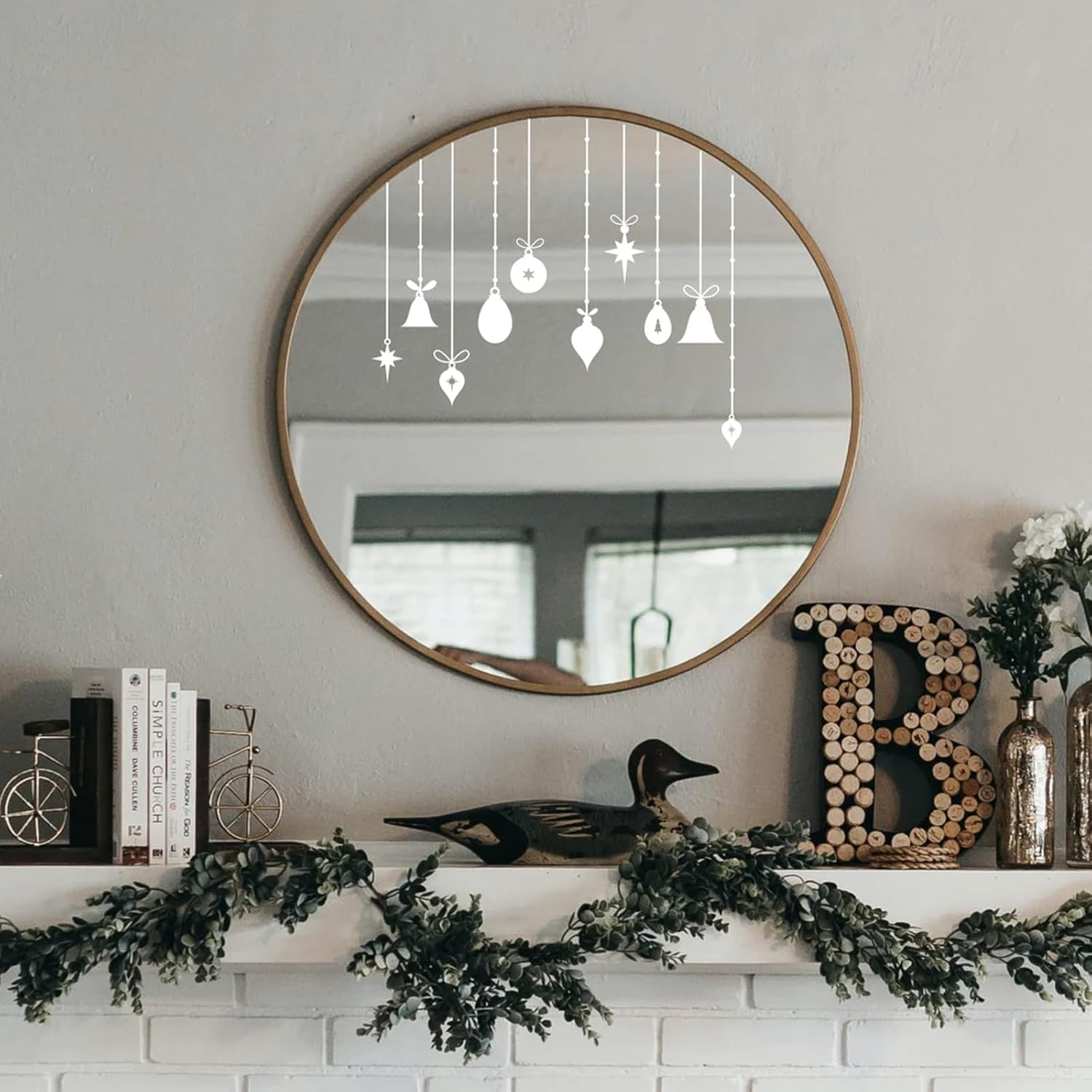 JAAJDO – Plantillas de pantalla de seda para árbol de Navidad, adornos de campanas de Navidad, plantillas de serigrafía para decoraciones de fiesta