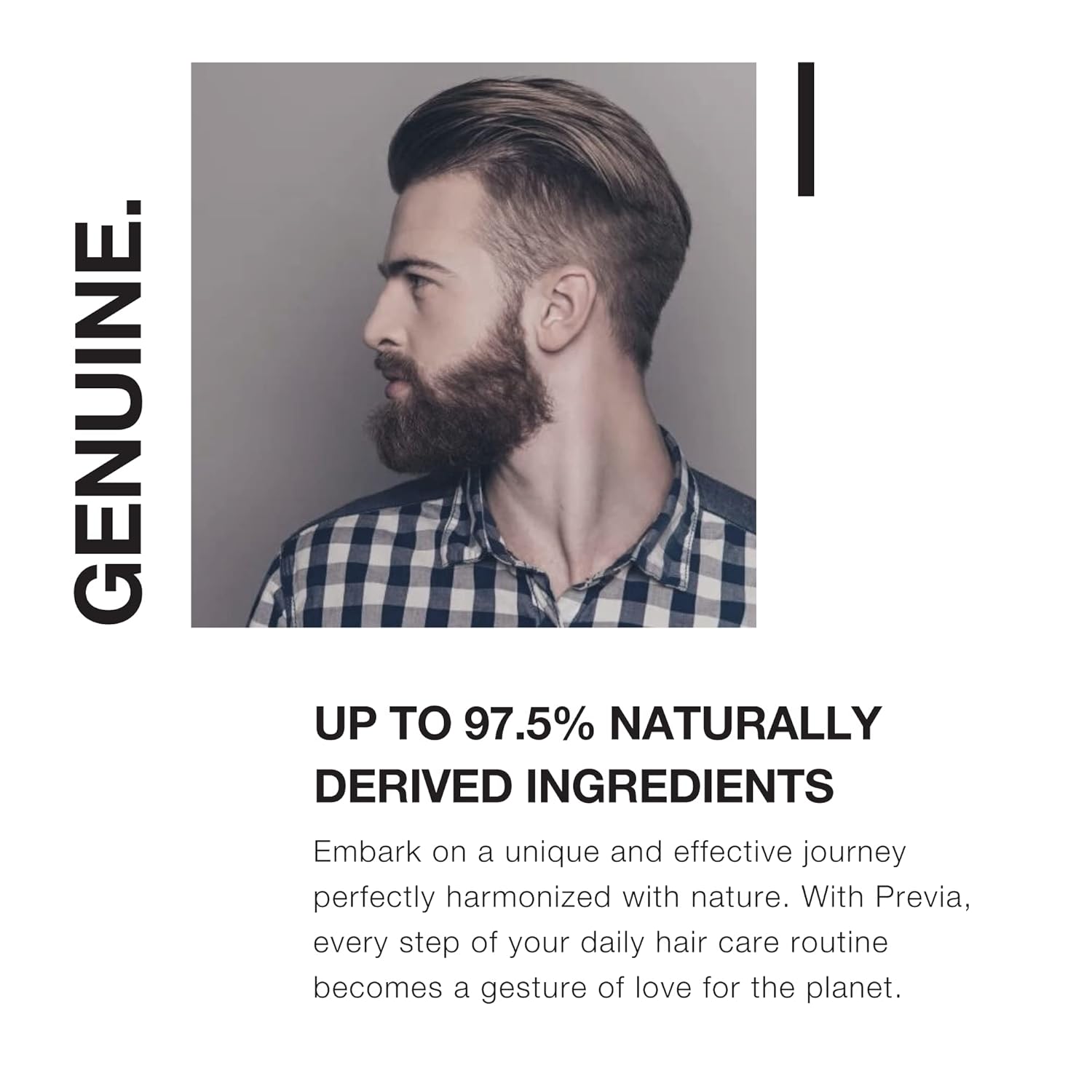PREVIA Pasta para hombre – Pasta mate para peinar el cabello – Pasta para moldear el cabello con sujeción natural (3.38 onzas)