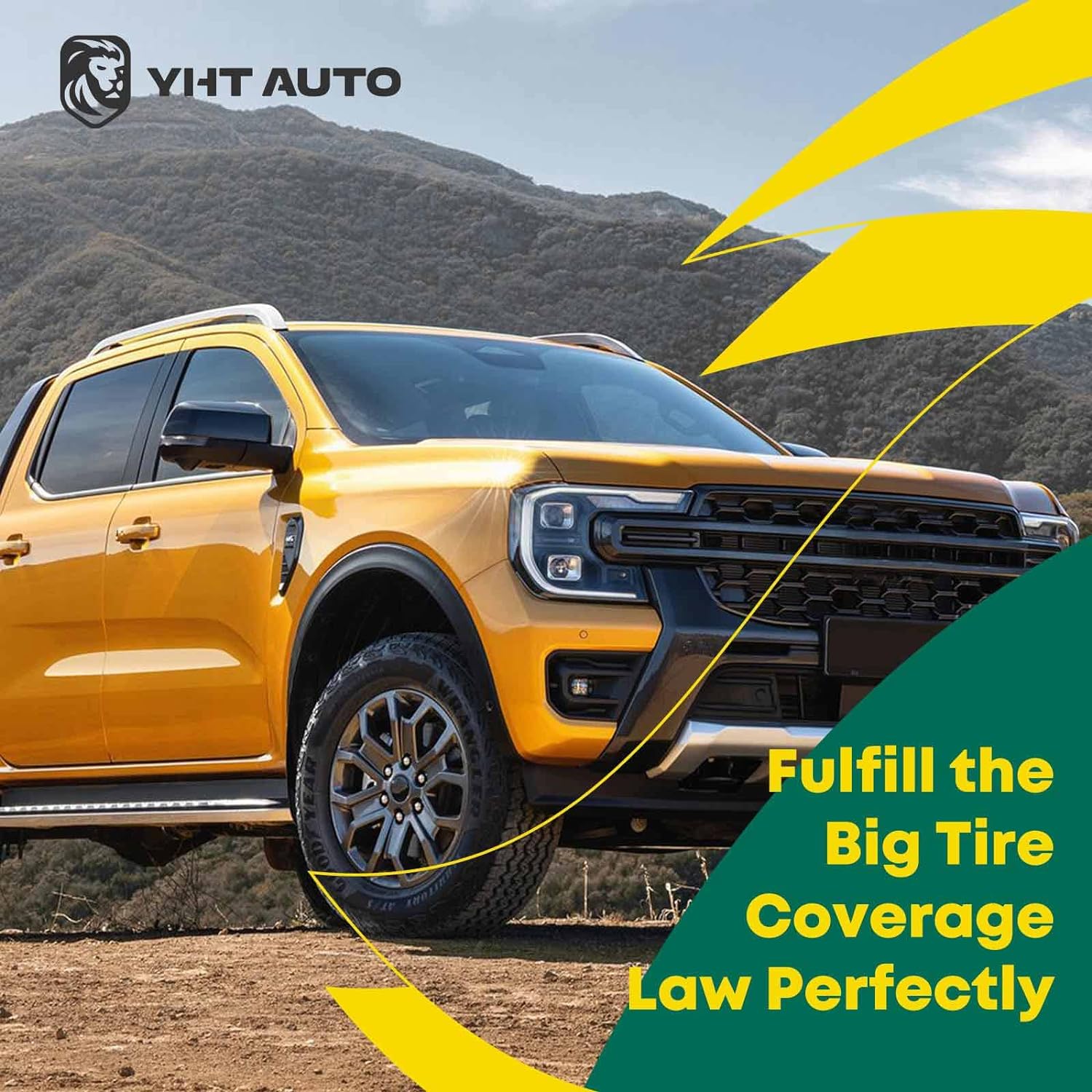 YHTAUTO Juego de 4 guardabarros estilo fábrica de equipo original compatibles con Ford F-150 2009-2014 de 67 pulgadas  78.8 pulgadas  97.8 pulgadas