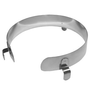 Rehabilitation Advantage Protector de alimentos con clip de acero inoxidable, grande Rehabilitation Advantage Protector de alimentos con clip de acero inoxidable, grande