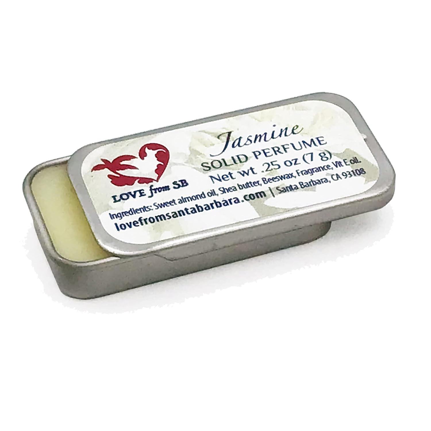 Compact Personal Solid Perfume  Convenient, fits in your purse or travel bag  Luxurious Artisan Spa Gift (Jasmine)