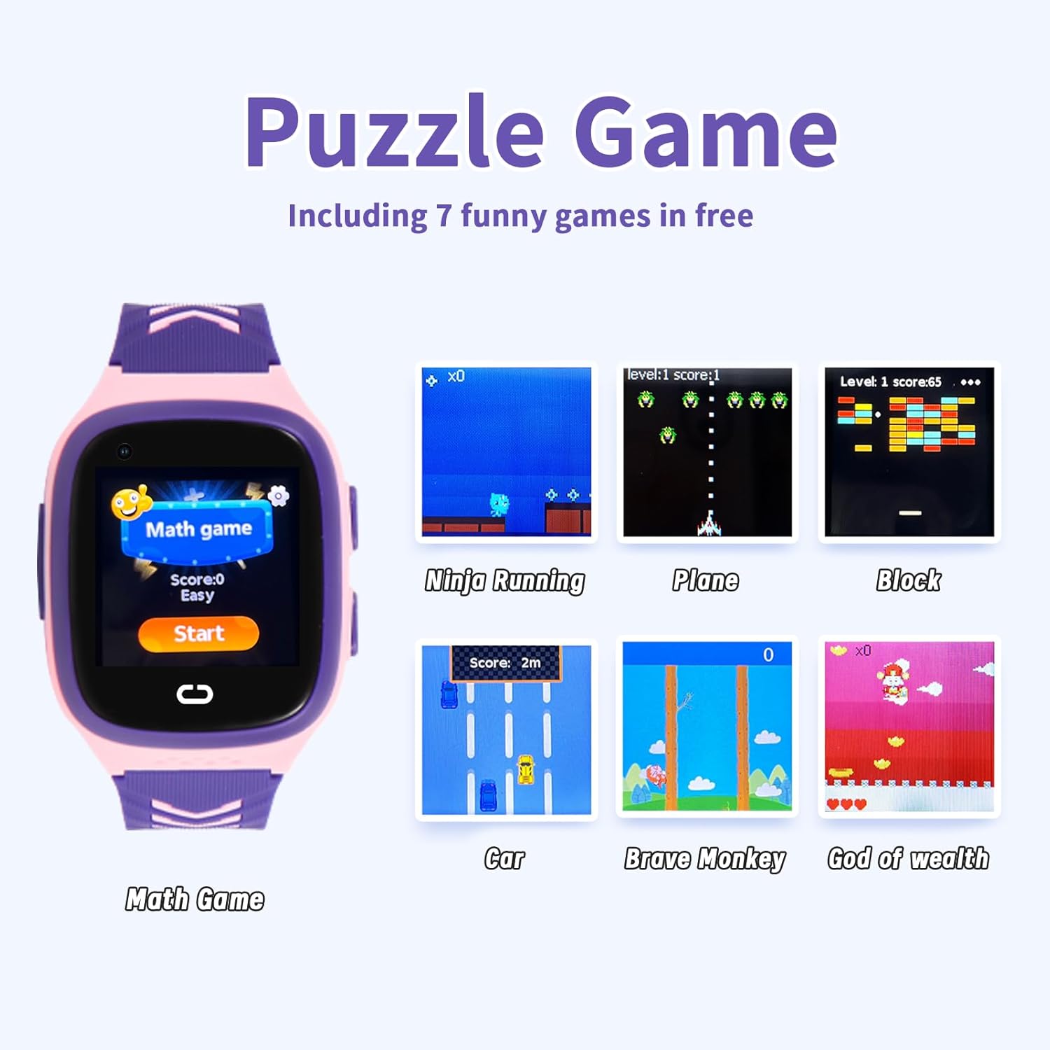 wsgpxtybb Reloj inteligente 4G para niños con rastreador GPS, reloj inteligente para niños con videollamada, chat de voz, cámara SOS, reloj