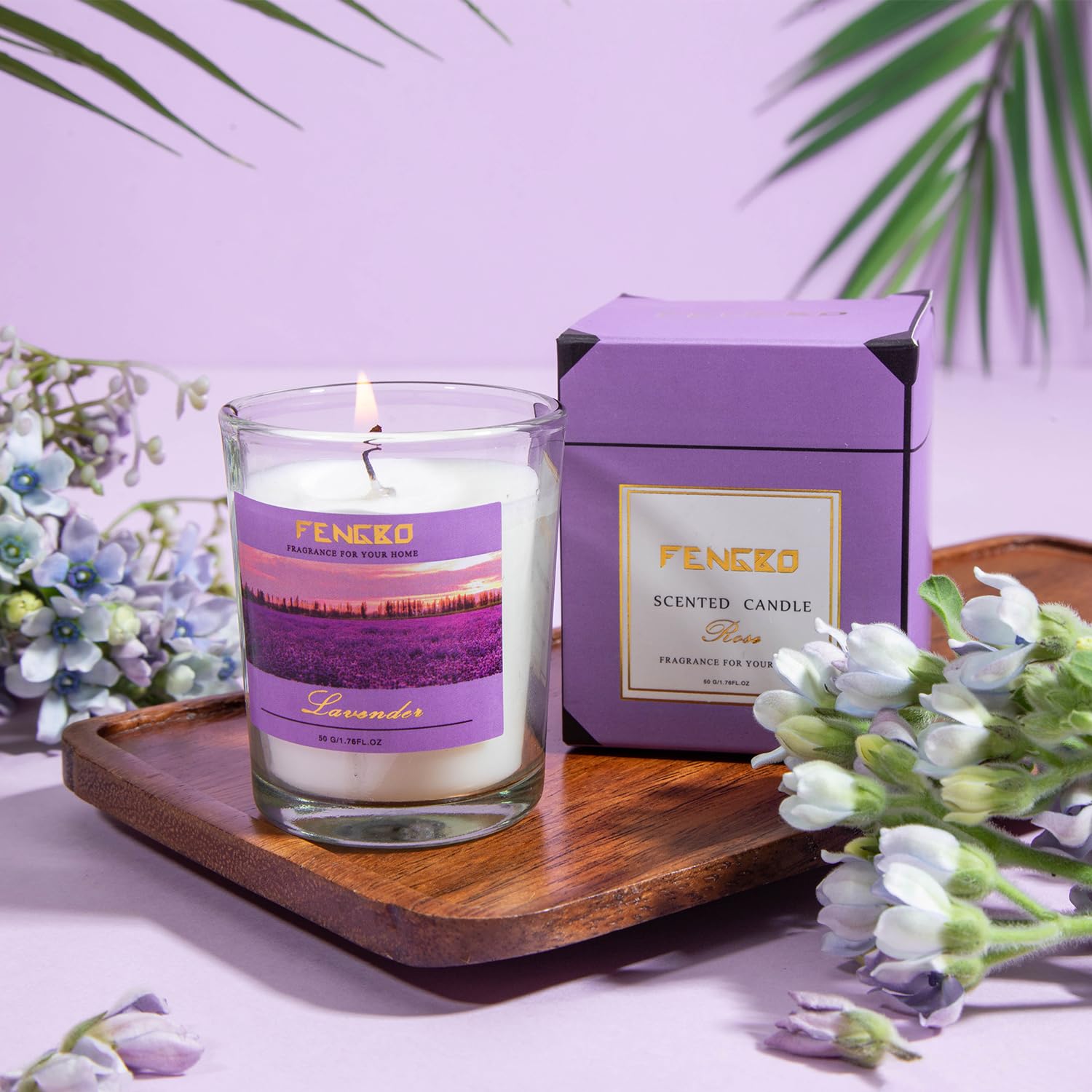 Regalos de cumpleaños para mujeres, regalos para ella, cesta de regalo morada para mujeres, feliz cumpleaños, lavanda, juego de regalo relajante,