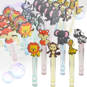 24 piezas de juguetes de animales de la selva, varita de burbujas para niños (6 estilos), bonita varita de burbujas ideal para animales del bosque, 24 piezas de juguetes de animales de la selva, varita de burbujas para niños (6 estilos), bonita varita de burbujas ideal para animales del bosque,