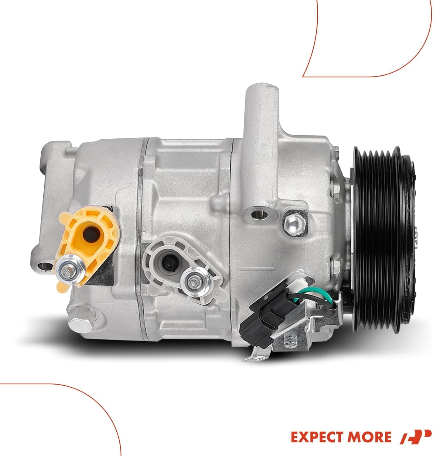 A-Premium Compresor de aire acondicionado con embrague compatible con Ford Explorer 2020-2023 3.0L, Police Interceptor Utility 2020-2023 3.0L y