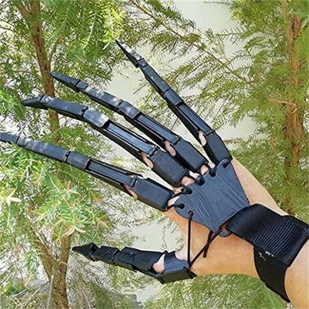 Dedos articulados de Halloween, extensiones de dedos articuladas impresas que se adaptan a todos los tamaños de dedos, juguetes de extensión de