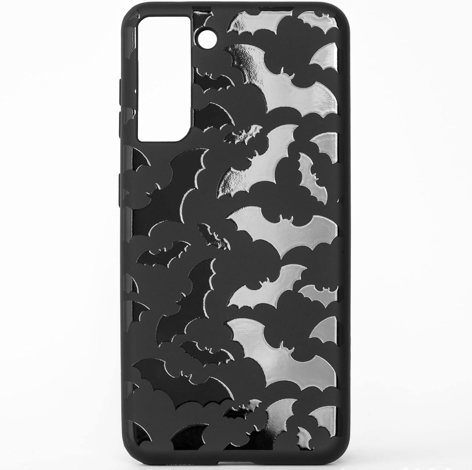 Cavka Funda de teléfono negra mate compatible con Samsung Galaxy S21 FE 5G 2022  Funda protectora de goma de silicona linda y espeluznante con clase