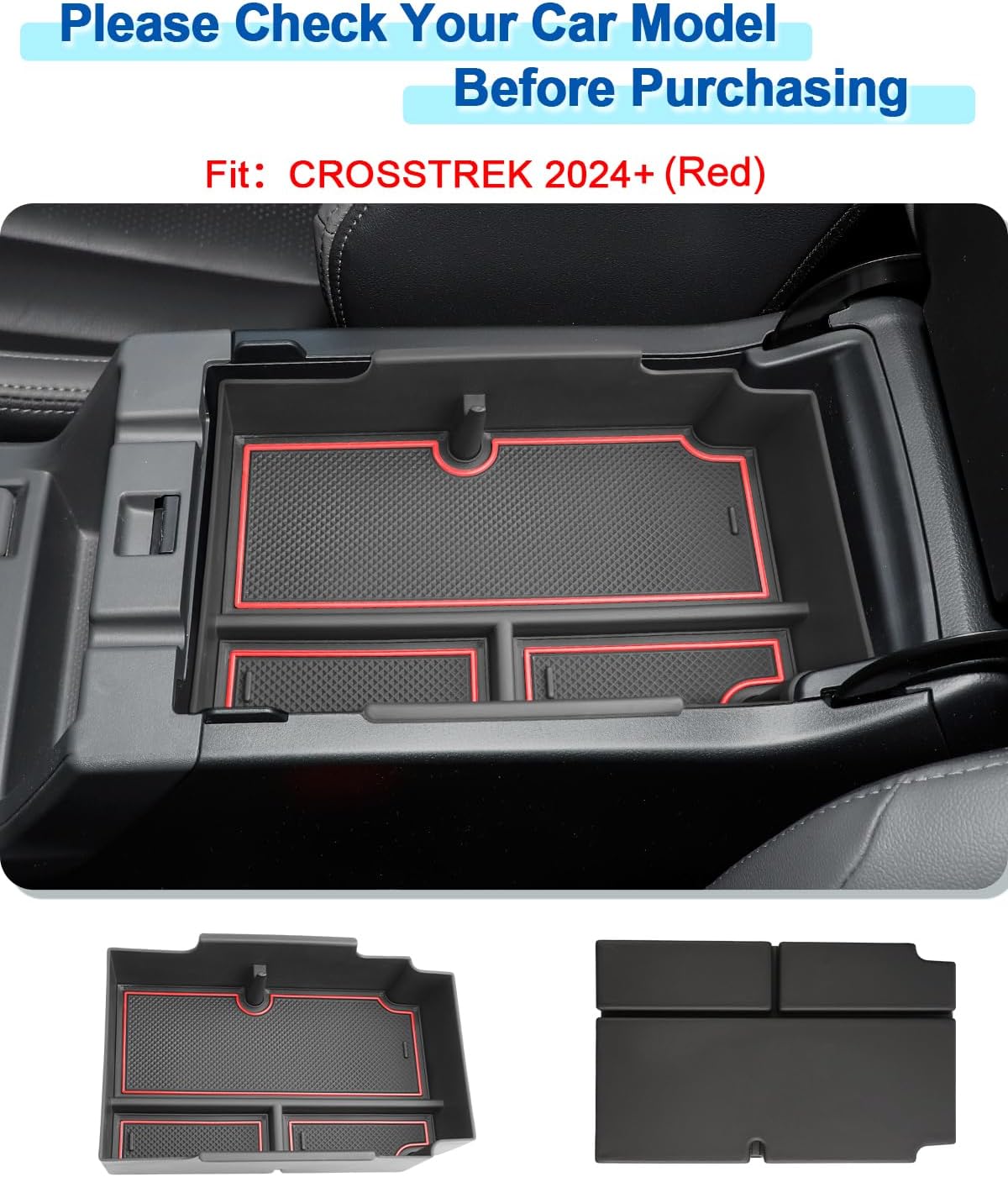 Organizador de consola central Crosstrek 2024 para Subaru Crosstrek (BasePremiumSportLimitedWilderness), inserto de bandeja de consola Crosstrek