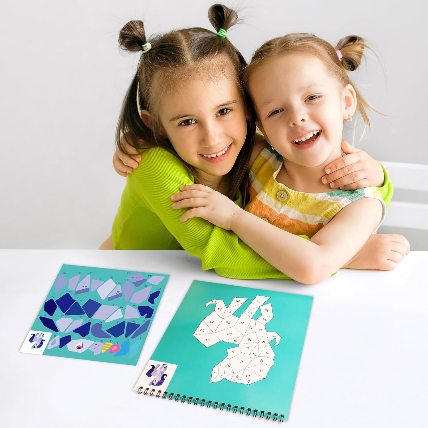 Libro de calcomanías para niños de 4 a 8 años, calcomanías de números de pintura, calcomanías para niños, libro de calcomanías de caballos, libro de