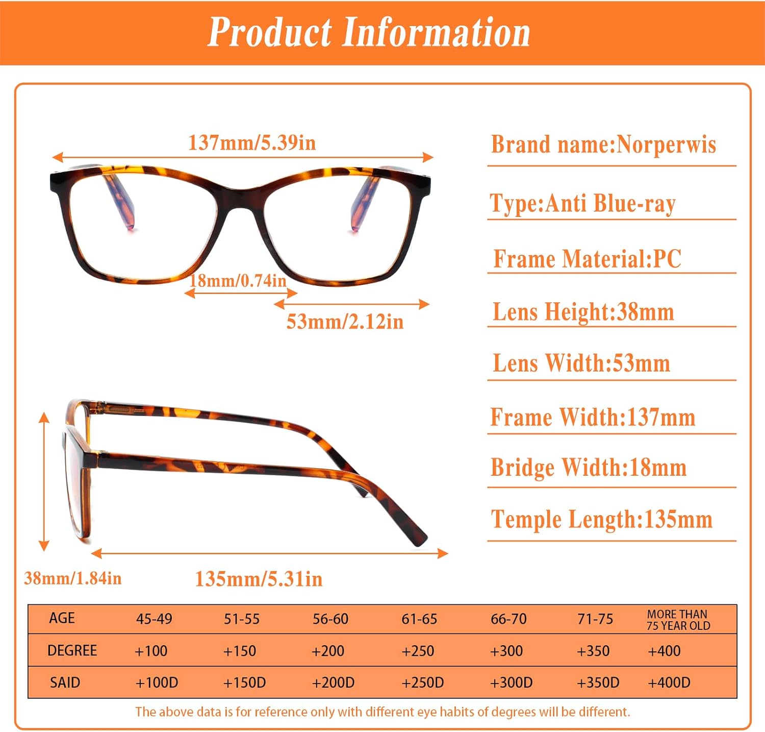 NORPERWIS Gafas de lectura con bisagra de resorte para mujeres y hombres, anteojos cuadrados con bloqueo de luz azul