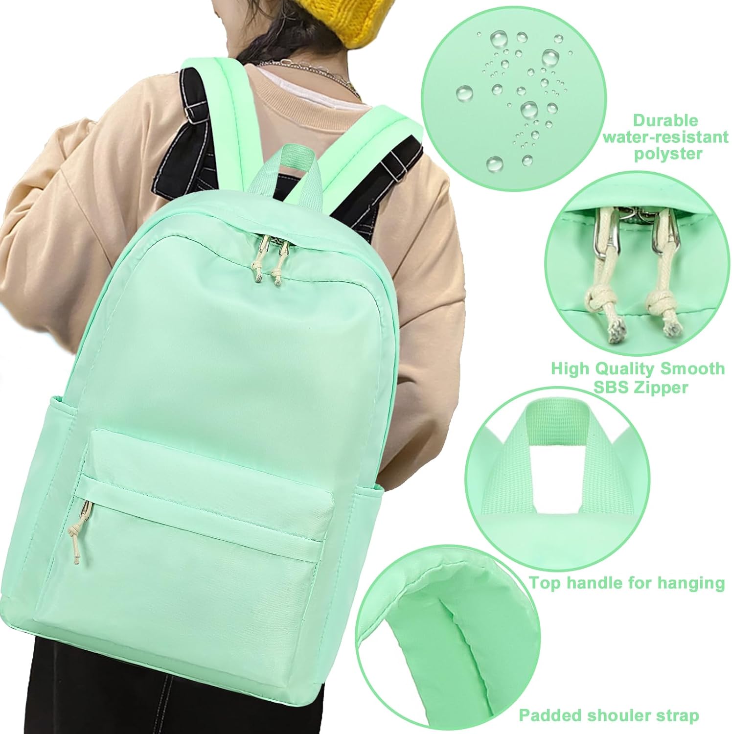 Mochila escolar para adolescentes, niñas, mujeres, mochila para laptop, mochila universitaria, escuela secundaria, viajes, trabajo, viajeros,
