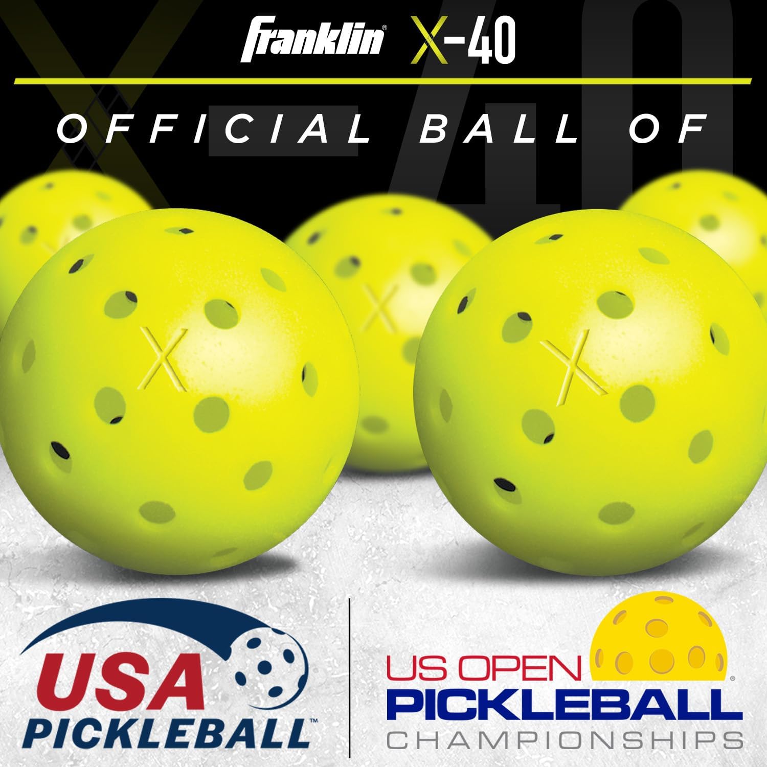 Franklin Sports Juego de palas y pelotas de pickleball  Raquetas de madera de pickleball + bolas de pickleball  Activador  Aprobado por Pickleball