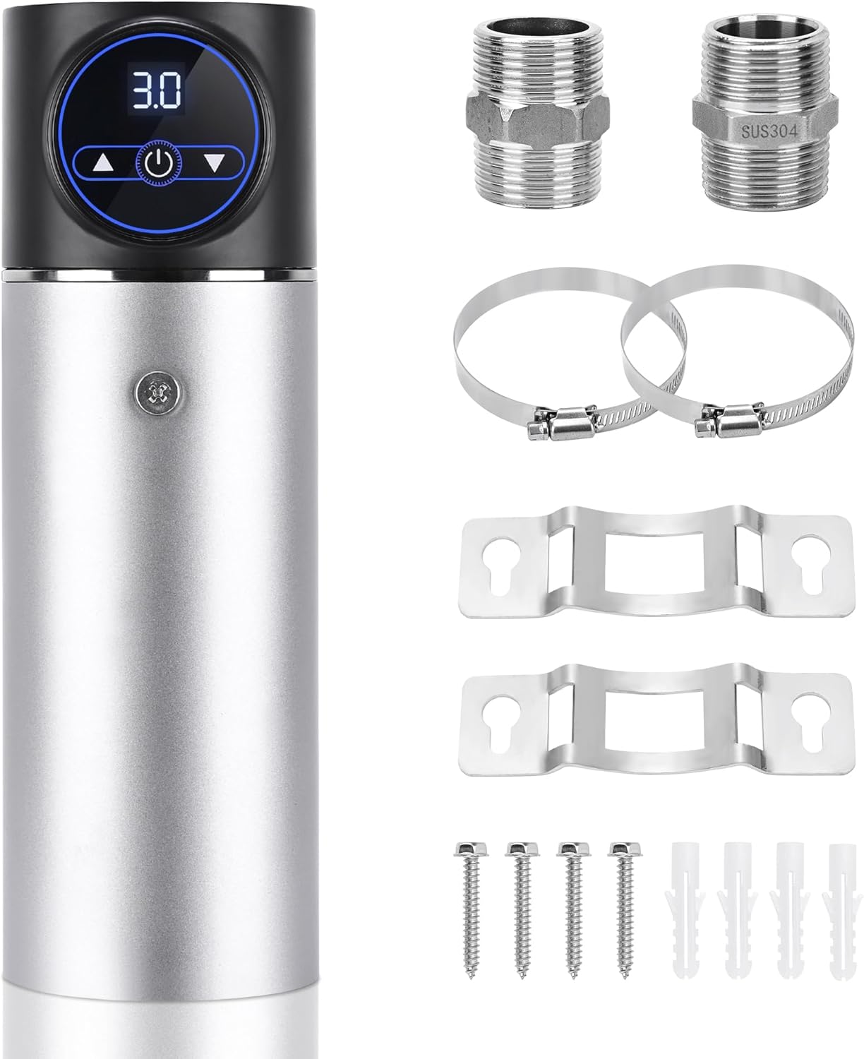 Bomba de presión de agua para el hogar, 450 W para el hogar, elevador de presión de agua en el hogar hasta 131 pies131.2 ft, bomba automática