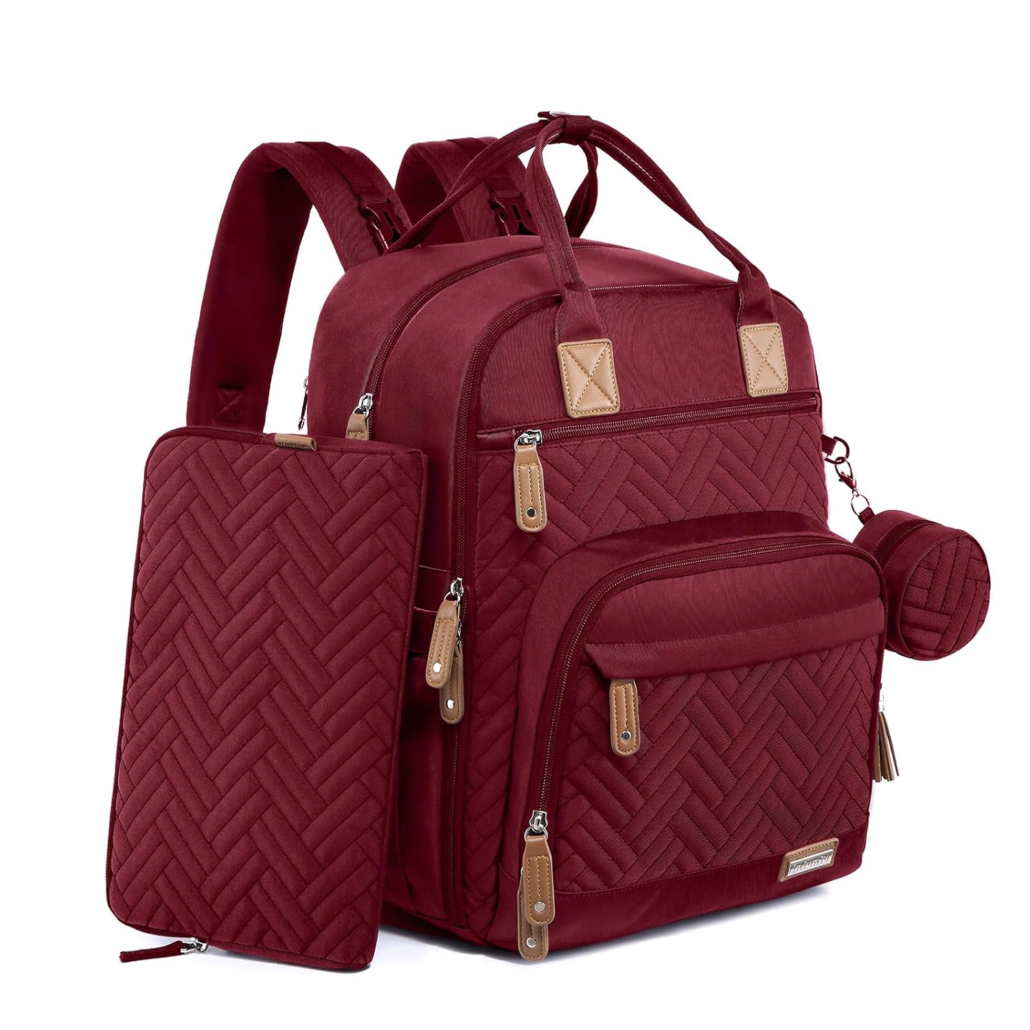 iniuniu Mochila para pañales, kit 4 en 1, bolsas de bebé unisex grandes para niños y niñas, mochila de viaje impermeable con bolsa para pañales,