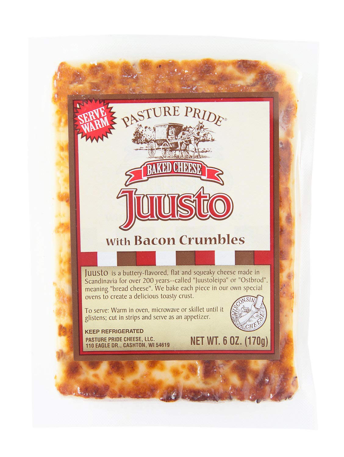 Juusto Variedad de Panes Horneados Queso-Juusto, Juusto Bacon & Juusto Italiano – Paquete de 3