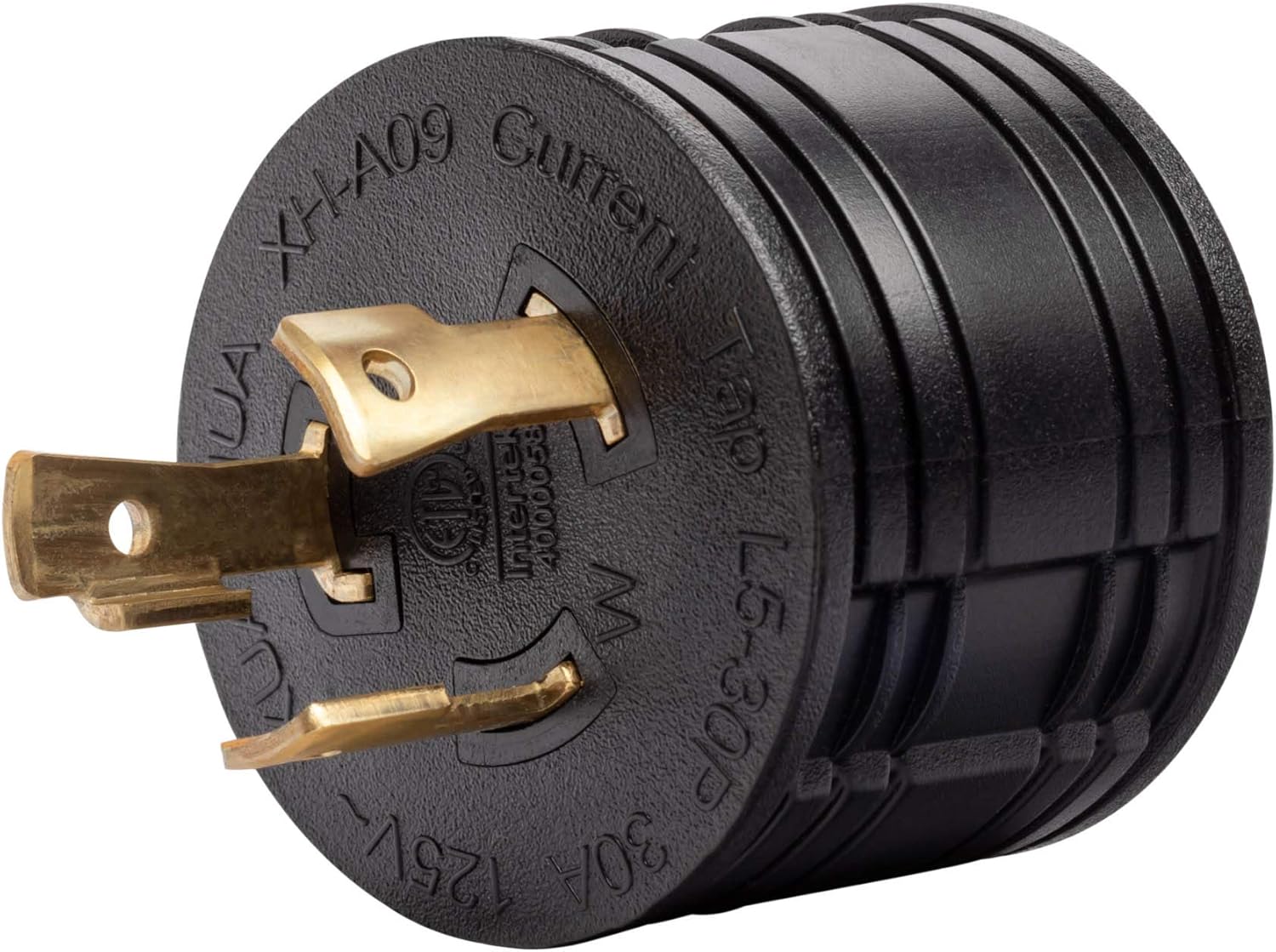 Westinghouse Outdoor Power Equipment Adaptador de enchufe de generador 30154A, L5-30P a TT-30R, 30A 120V L5-30P a TT-30R