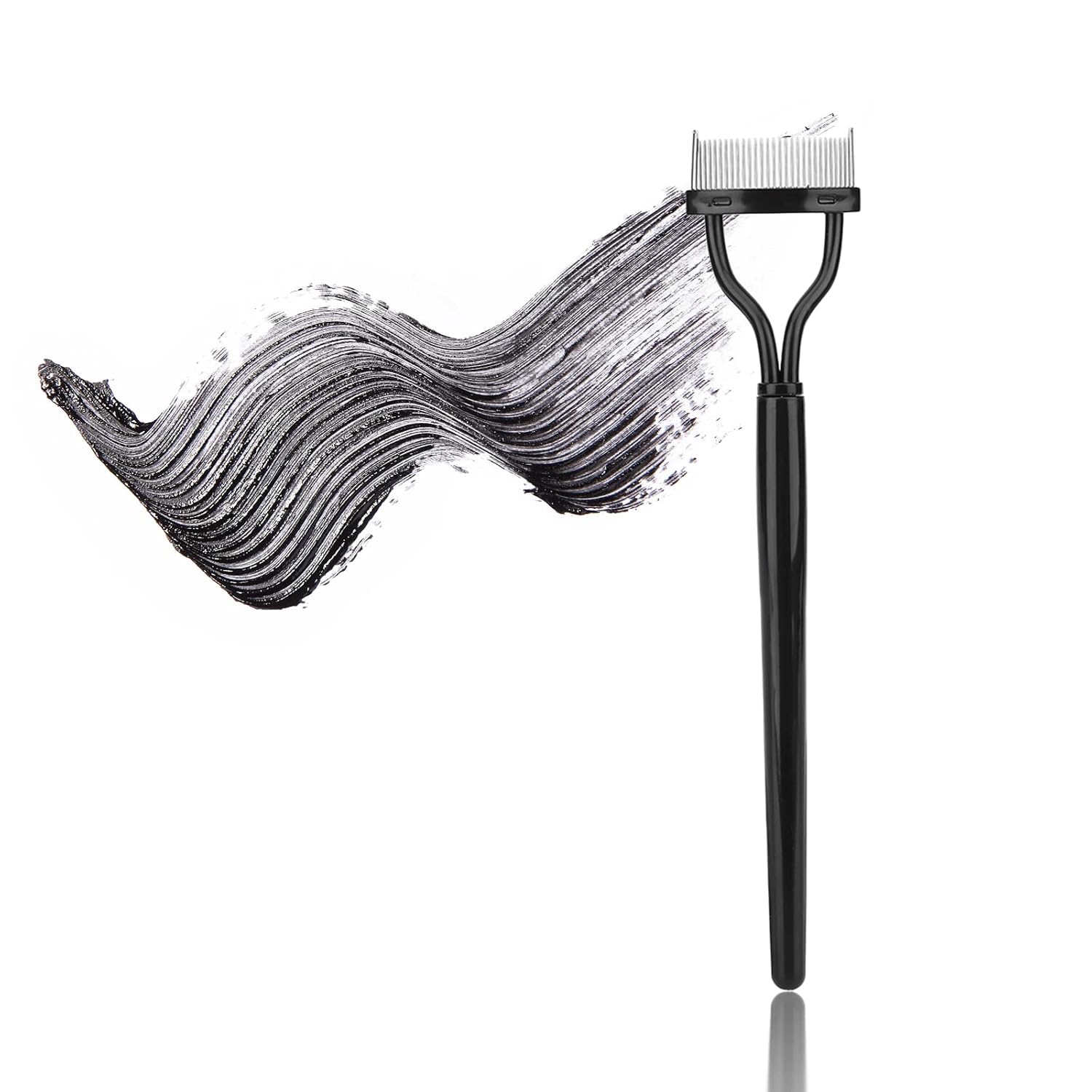 Cepillo de pestañas, separador de pestañas, herramienta separadora de pestañas, peine de pestañas, aguja de acero, máscara de cejas, maquillaje