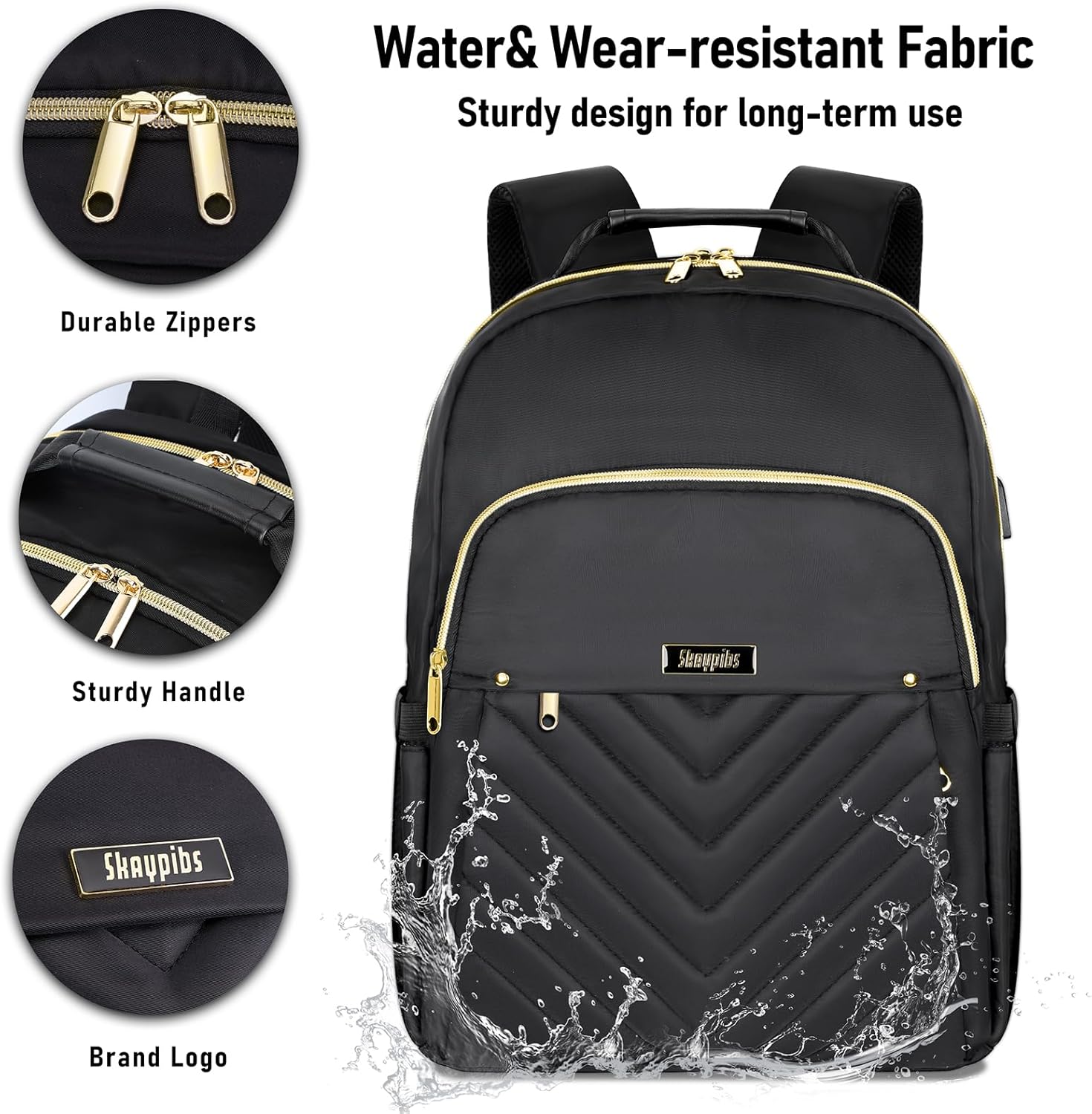 Mochila negra para mujer, mochila escolar para niñas, mochila para libros, bolsa de libros para niños, mochilas escolares para escuela secundaria