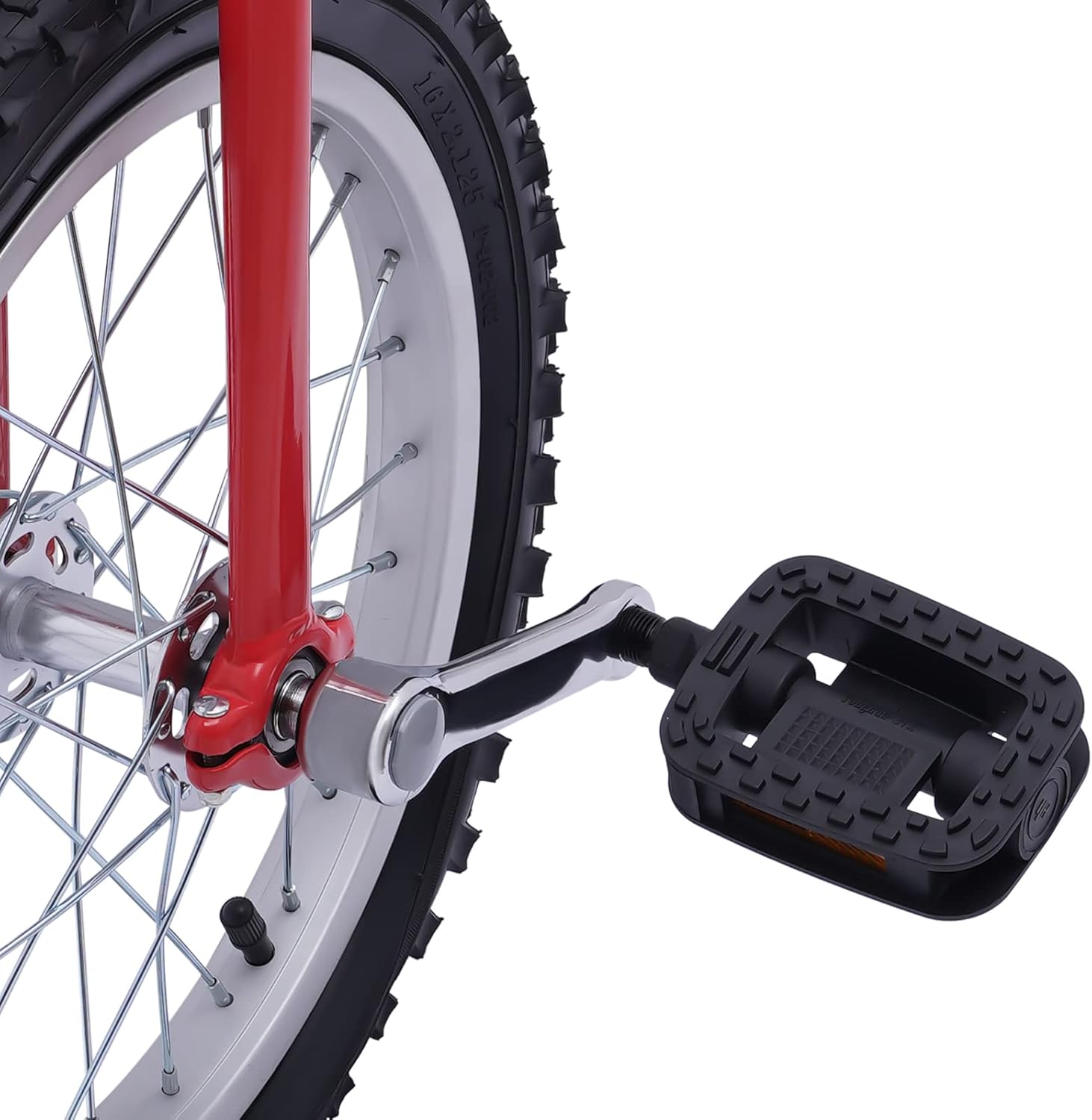 Rueda de 16 pulgadas Unicycle Altura ajustable de una rueda Bicicleta a prueba de fugas Rueda de neumático de butilo Ciclismo deportes al aire libre