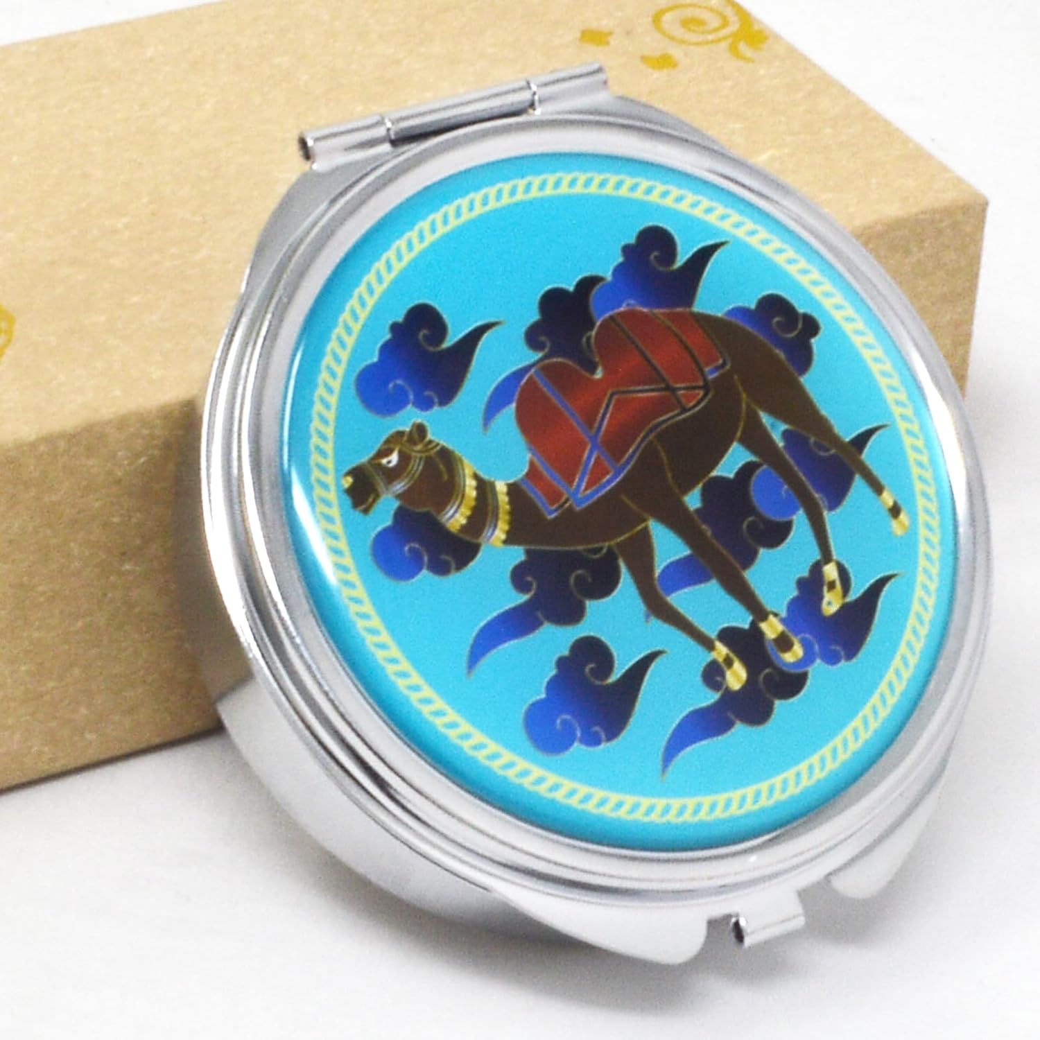 Pastilleros de abundancia de Feng Shui con camello Home Harmony &Balance Paz Cajas de píldoras Riqueza Porsperidad Éxito Buena Suerte Zen Fengshui