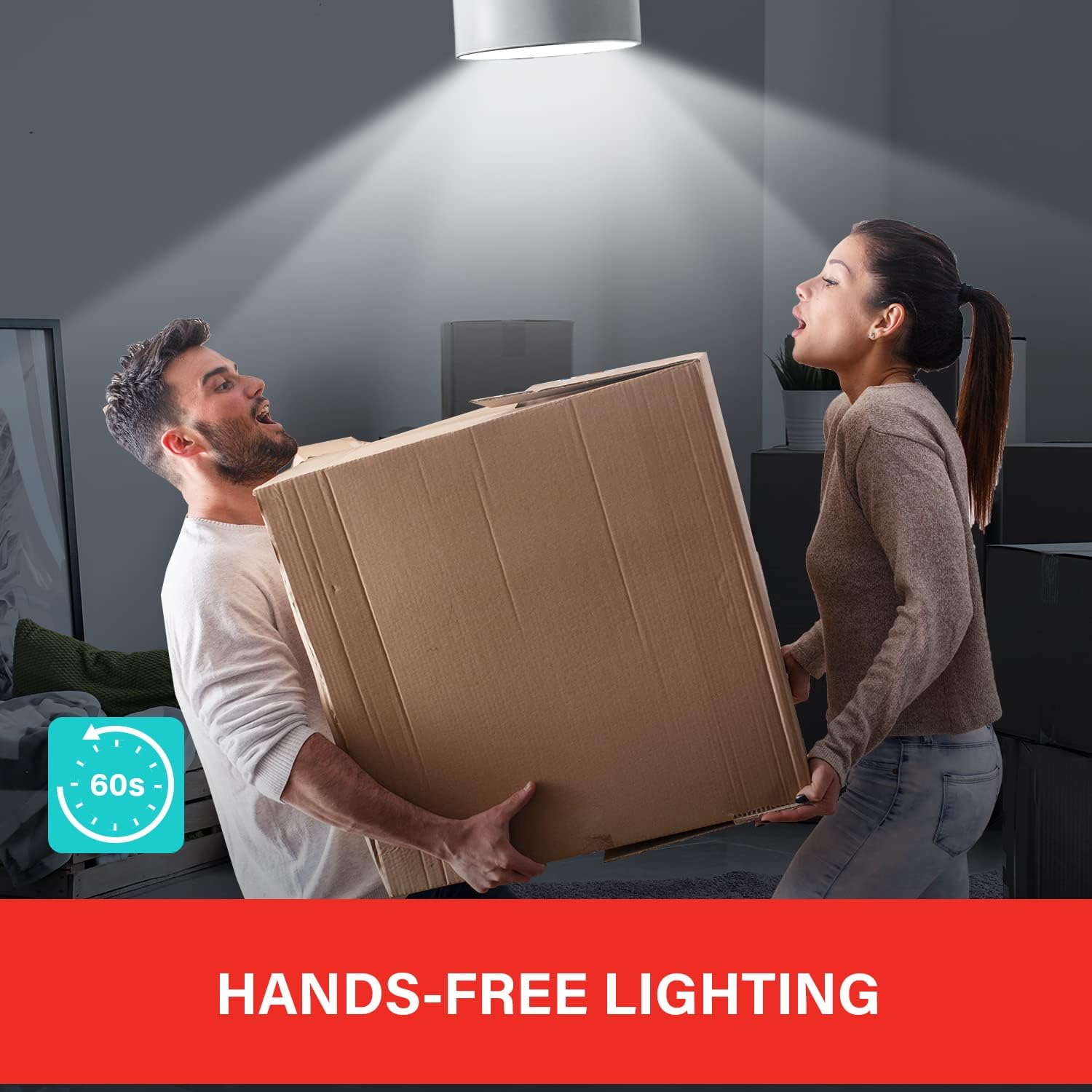 Sengled Bombillas con sensor de movimiento, A19, 5000 K, luz diurna activada por movimiento, bombilla de seguridad del atardecer al amanecer, 11 W