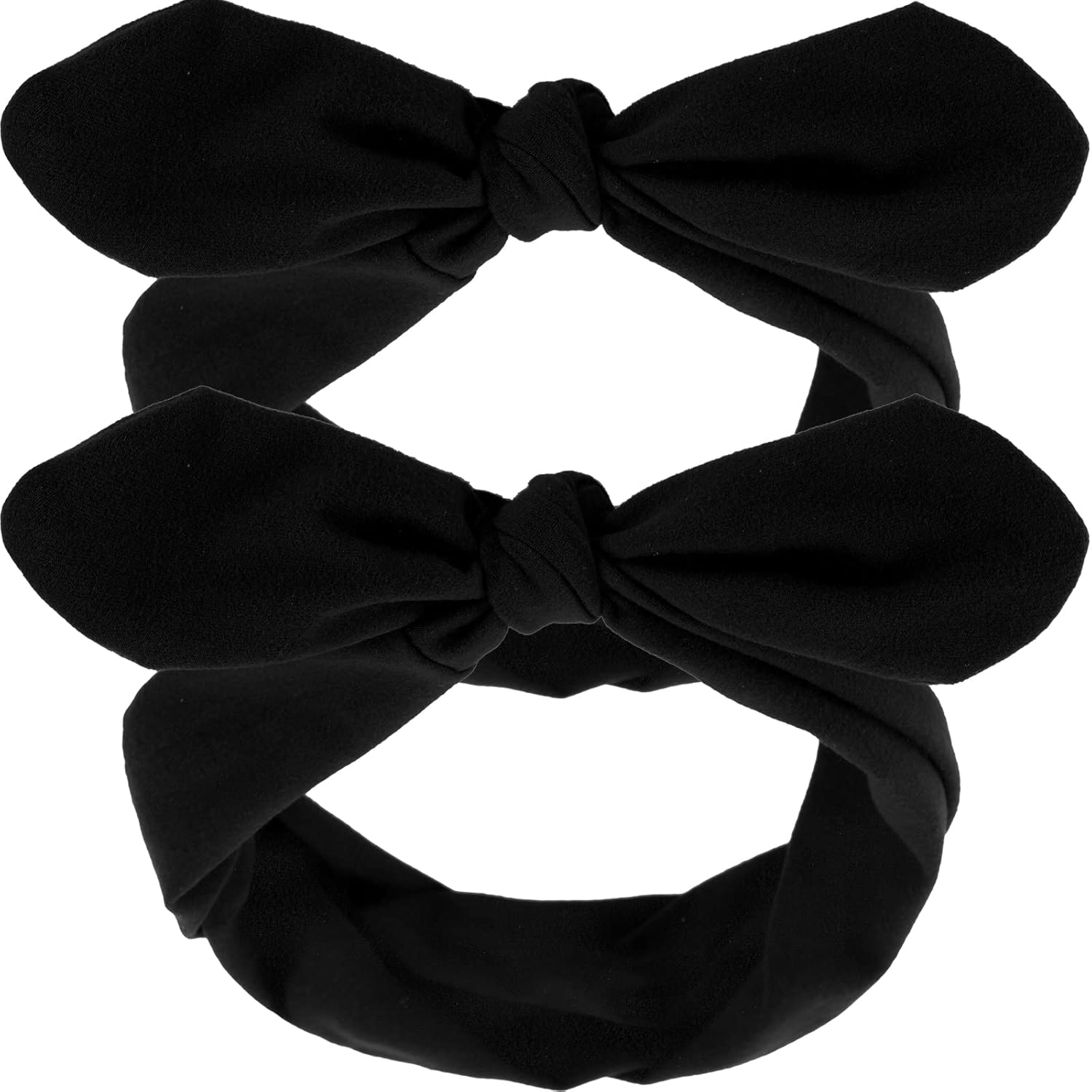 2 diademas retro de Halloween para mujer y niña, con lazos, de algodón, hechas a mano, diadema de alambre vintage para bebé, diadema de alambre de
