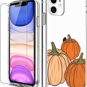 LUHOURI Funda diseñada para iPhone 11 con protector de pantalla, ajuste delgado, funda de acrílico transparente resistente para mujeres y niñas, LUHOURI Funda diseñada para iPhone 11 con protector de pantalla, ajuste delgado, funda de acrílico transparente resistente para mujeres y niñas,