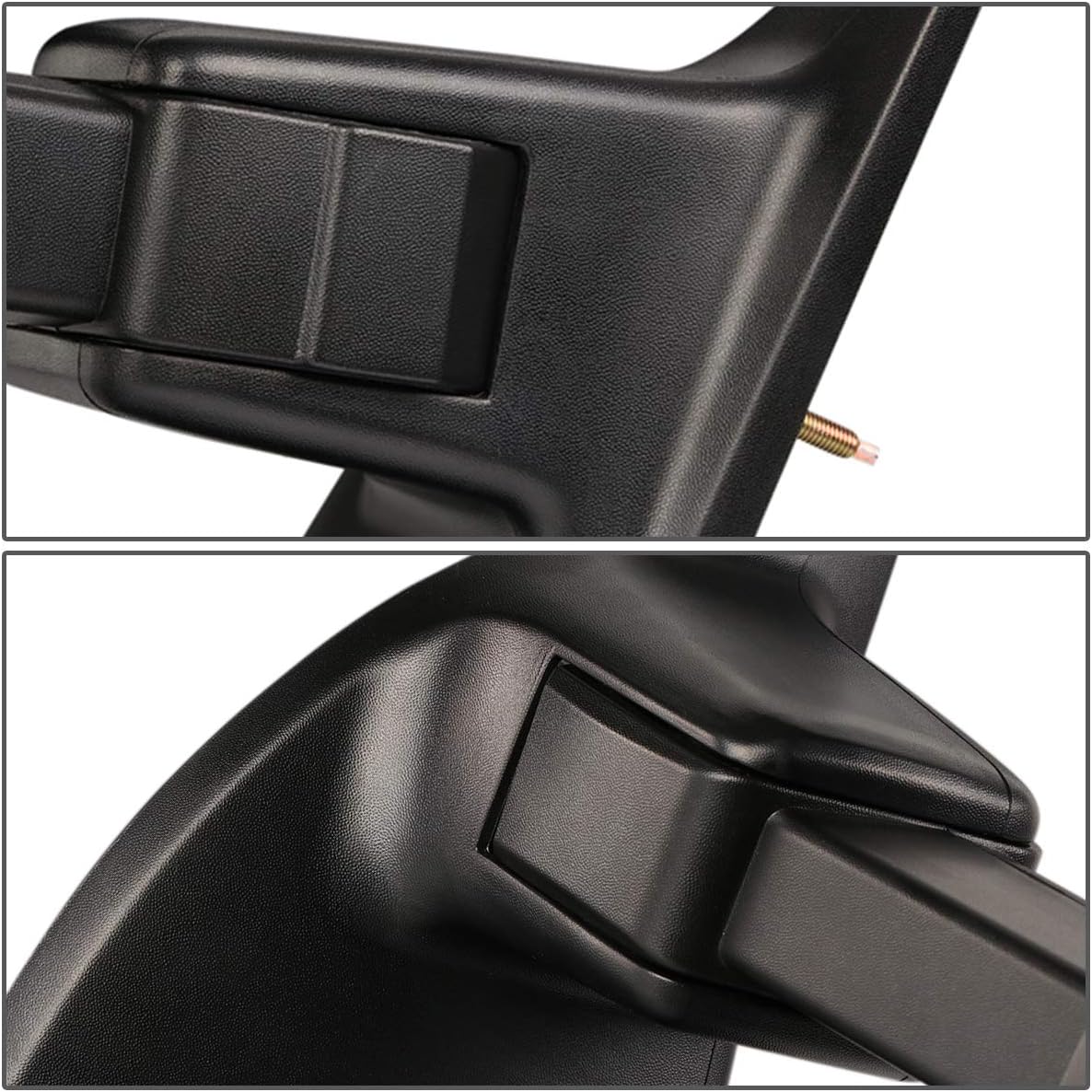 DNA Motoring TWM-027-T999-CH-AM – Espejos laterales de remolque izquierdo + lado derecho compatibles con 08-16 F250  F350  F450  F550  F550 Super