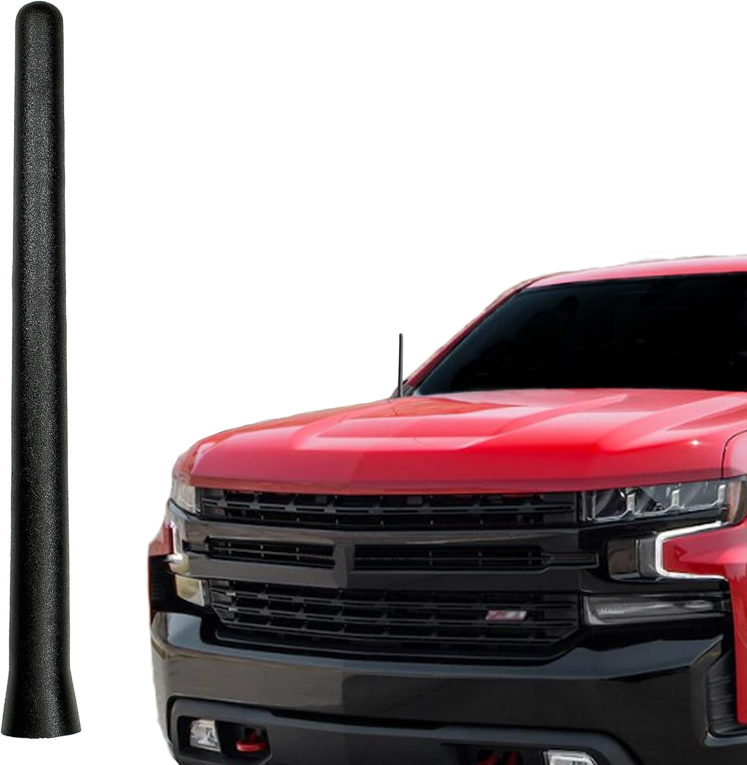 AntennaMastsRus – La original de 6 34 pulgadas es compatible con Chevrolet Silverado 2500 (2006-2019) – Antena de goma corta a prueba de lavado de