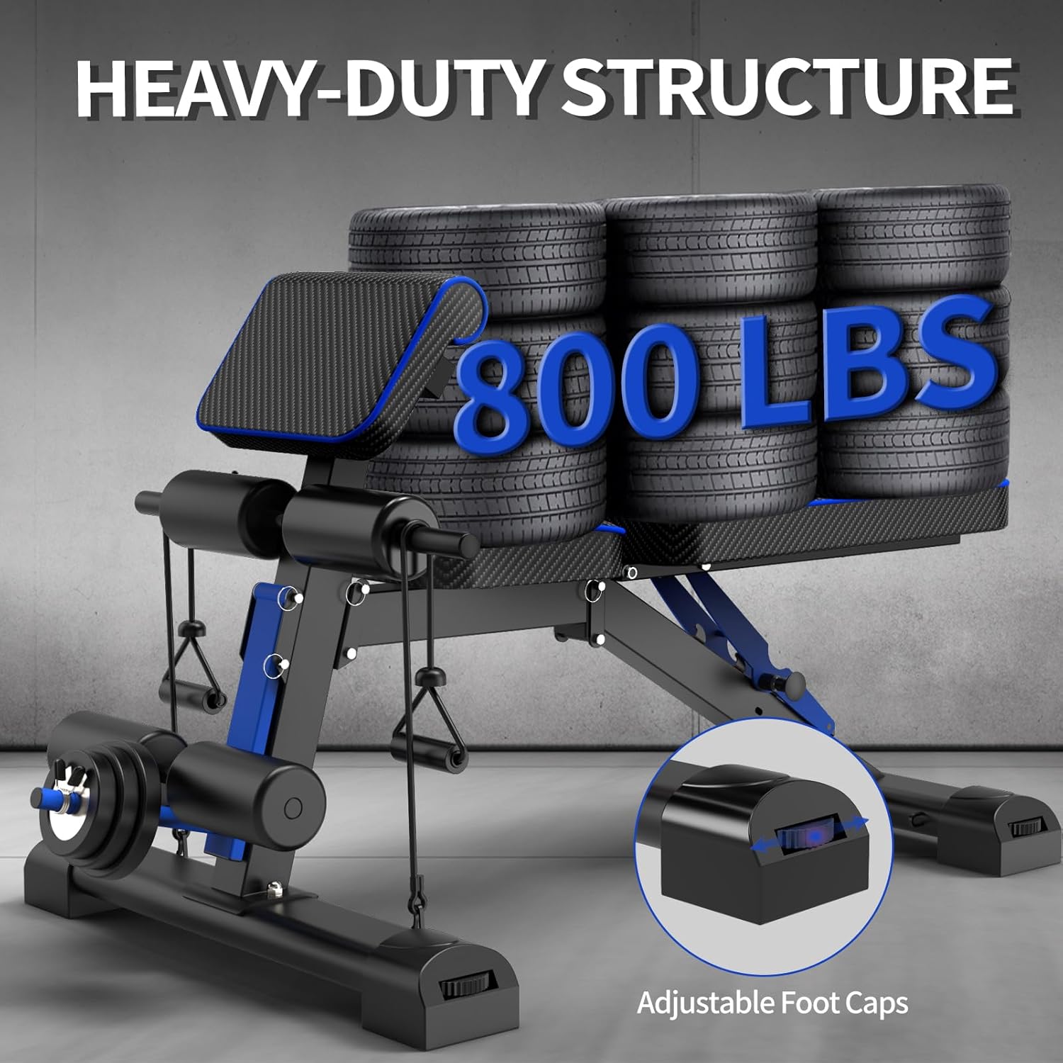 Banco de pesas ajustable banco de entrenamiento plegable, ideal para entrenamiento de fuerza de cuerpo completo, inclinación, banco plano de