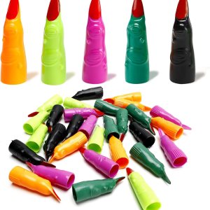 30 dedos de bruja falsos de plástico, coloridos para niños, para leer Halloween, dedos de bruja para fiesta, cosplay, accesorio de disfraz de 5 30 dedos de bruja falsos de plástico, coloridos para niños, para leer Halloween, dedos de bruja para fiesta, cosplay, accesorio de disfraz de 5