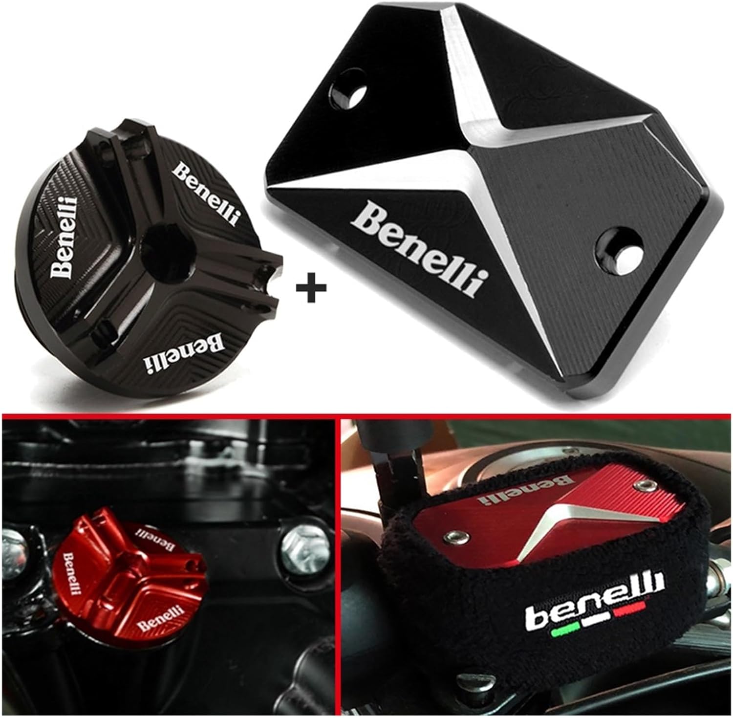 Piezas de recambio Cubierta del depósito del líquido de freno delantero del motor de la motocicleta para Benelli TRK 502 502X Leoncino 500 250 TNT