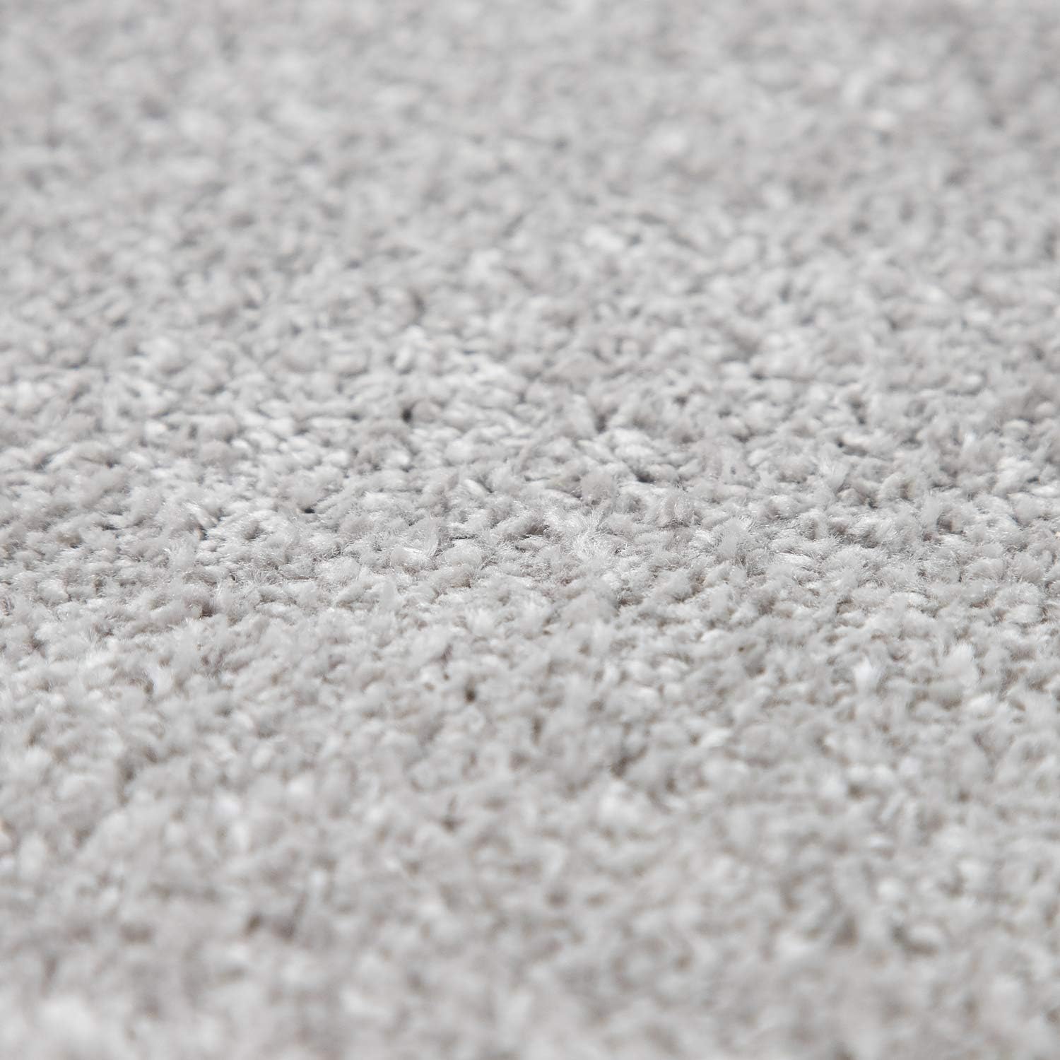 Paco Home Alfombra de área sólida en diseño liso moderno, plateado, tamaño 2′ x 3’3″