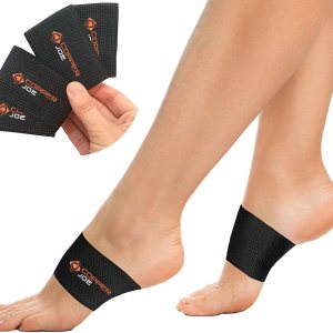Copper Joe Paquete de 4 fundas de compresión para soporte de arco de pie, alivio de la fascitis plantar, soporte de pie para dolor y fascitis Copper Joe Paquete de 4 fundas de compresión para soporte de arco de pie, alivio de la fascitis plantar, soporte de pie para dolor y fascitis