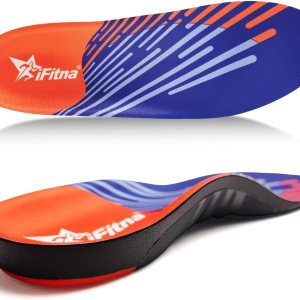 iFitna Plantillas ortopédicas de soporte de arco alto para fascitis plantar para hombres y mujeres, plantillas ortopédicas para zapatos, alivio del iFitna Plantillas ortopédicas de soporte de arco alto para fascitis plantar para hombres y mujeres, plantillas ortopédicas para zapatos, alivio del