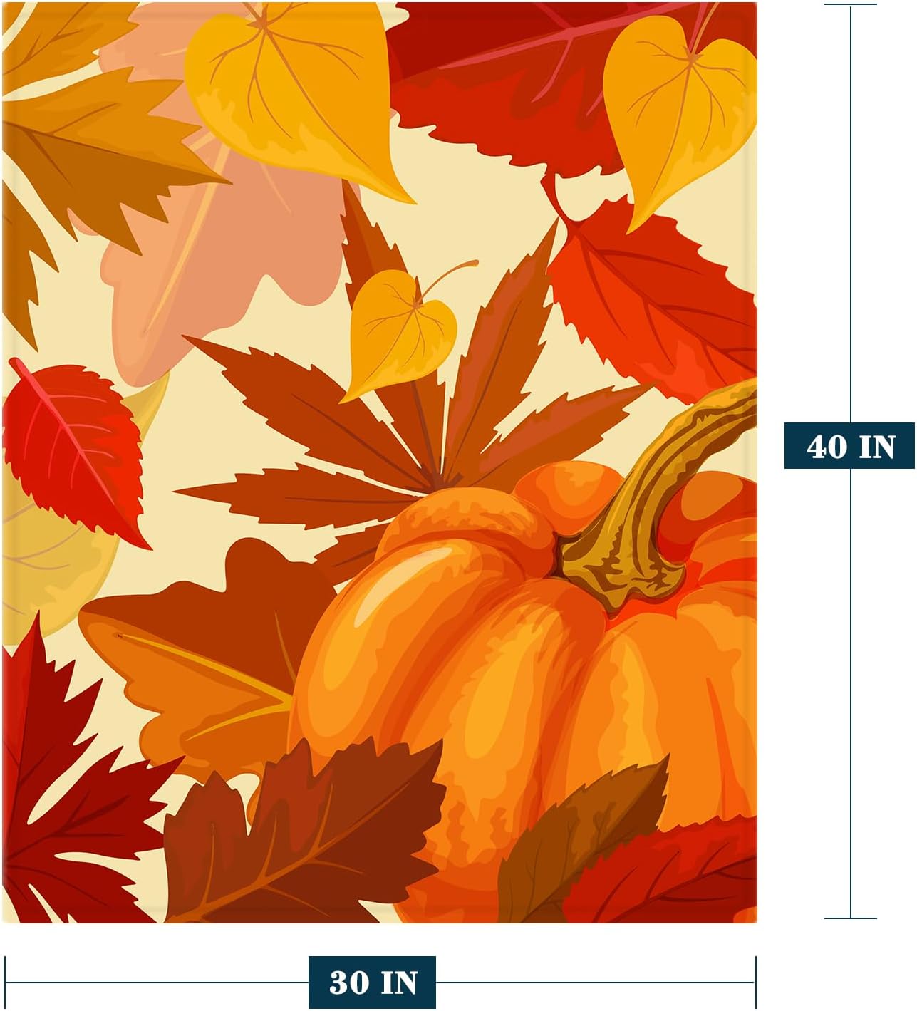 Neatee Living Manta decorativa de otoño pequeña, manta de otoño para bebé, naranja, Acción de Gracias, otoño, calabaza, bebé, mascota, ligera,