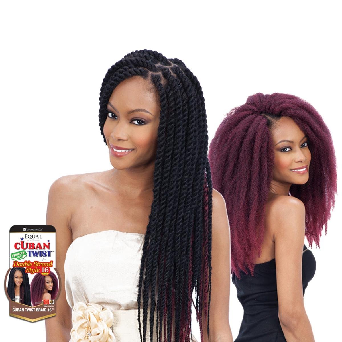Freetress – Trenzas de pelo sintético igual estilo Havana Twist cubano 16 pulgadas (2) por Milky Way