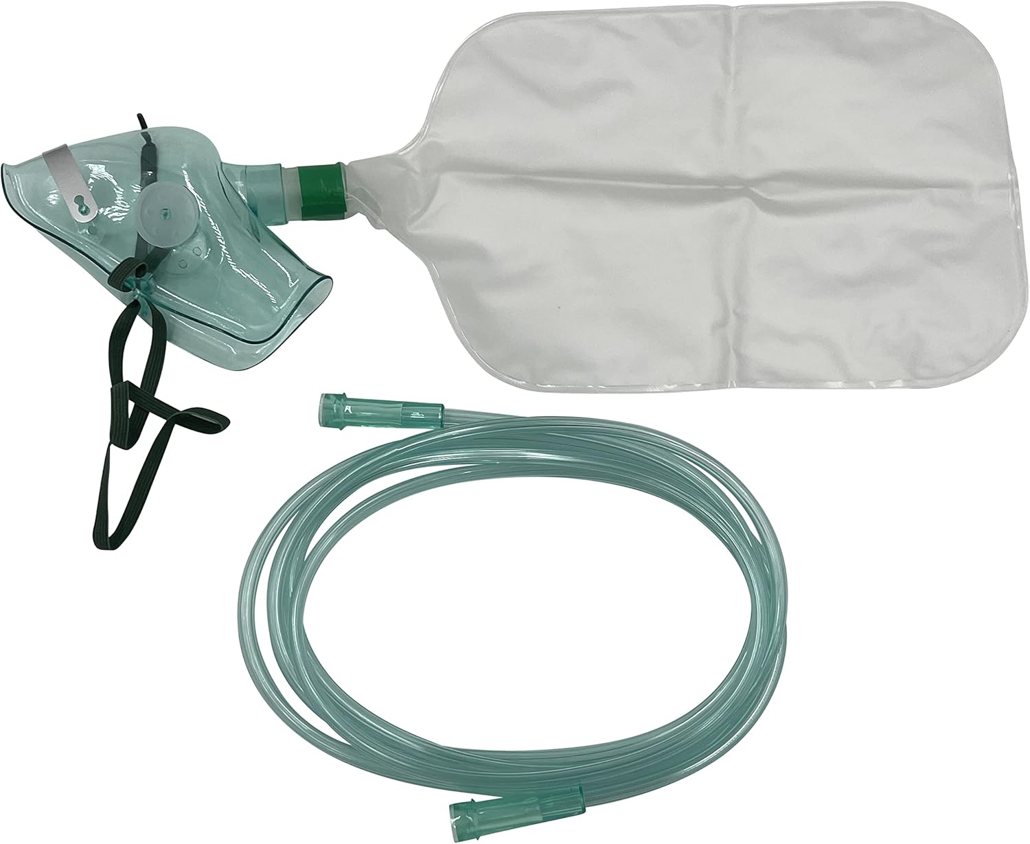 Paquete de 1 máscara de oxígeno para adultos con tubo resistente al aplastamiento de 6.8 pies