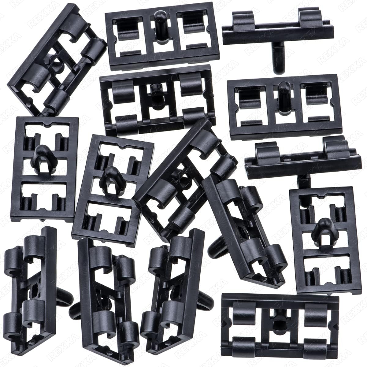 Rexka 51337008409 – Abrazadera de moldura para puerta (15 unidades)