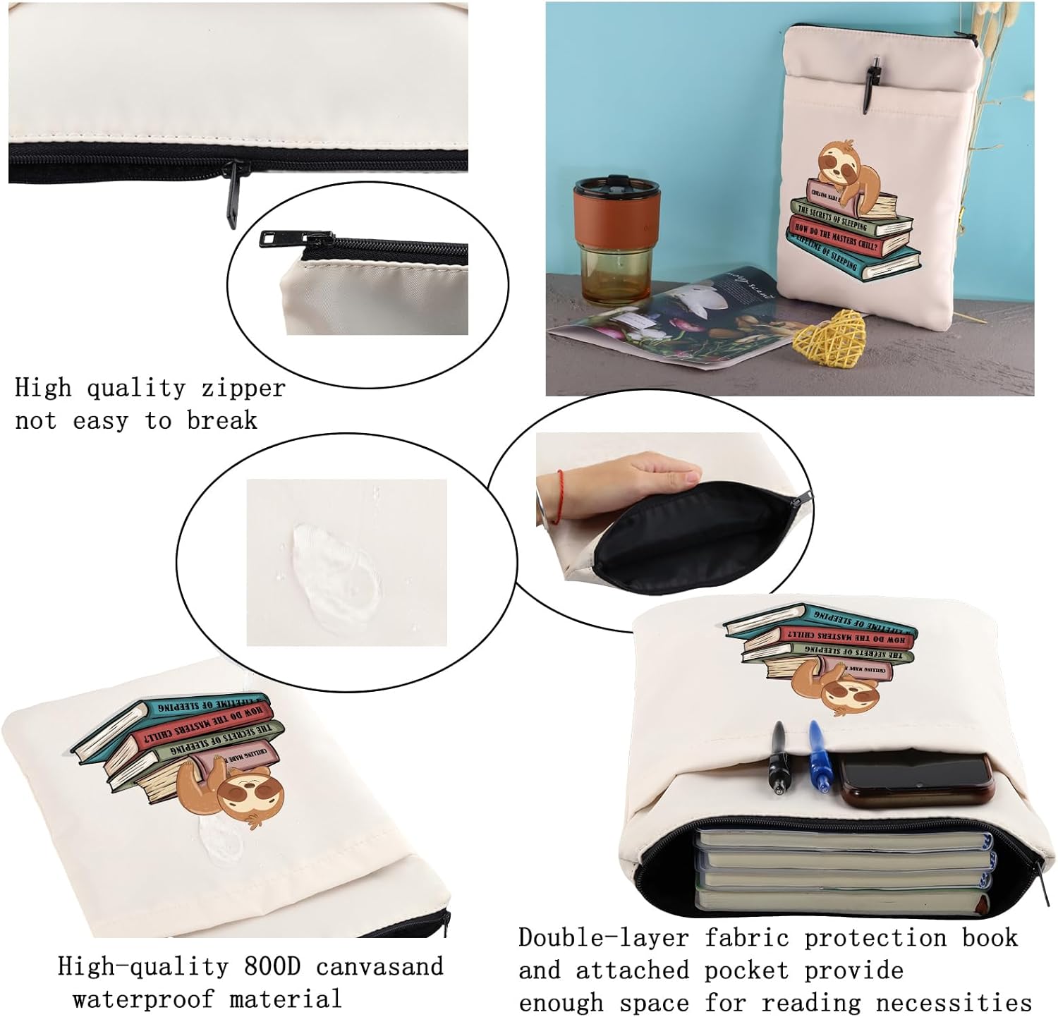 Funda de libro para amantes de los perezosos, diseño de Ea The Secret is of Sleeping Reading Journal Gift (ALIFETIME of Sleeping)