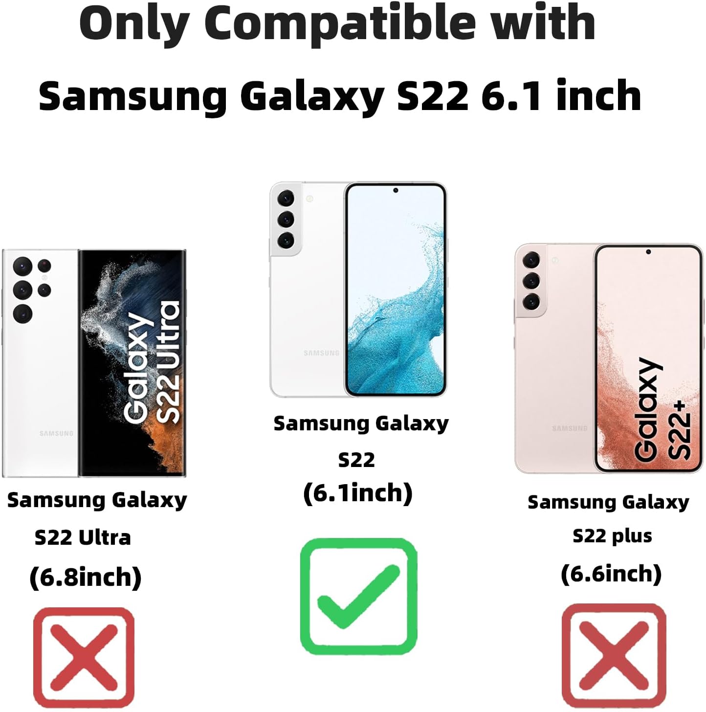 Funda magnética para Samsung Galaxy S22, para mujeres y niñas, chapado de lujo suave, brillante, brillante, brillante, lindo corazón, compatible con