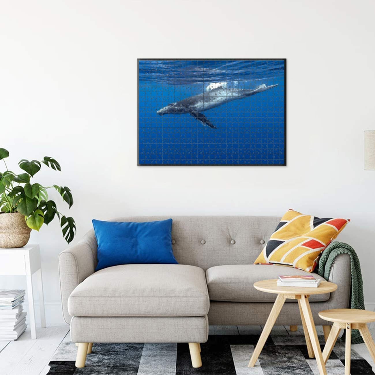 Rompecabezas de 1000 piezas de madera con letras de diseño de área Baleine Bosse rompecabezas regalos para adultos niños rompecabezas familia