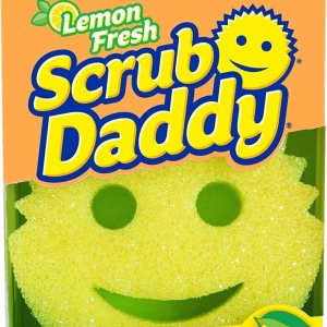 Scrub Daddy Esponja  Aroma fresco de limón  Esponja multiusos para platos sin arañazos  Sin BPA y fabricada con espuma de polímero  Esponja de Scrub Daddy Esponja  Aroma fresco de limón  Esponja multiusos para platos sin arañazos  Sin BPA y fabricada con espuma de polímero  Esponja de