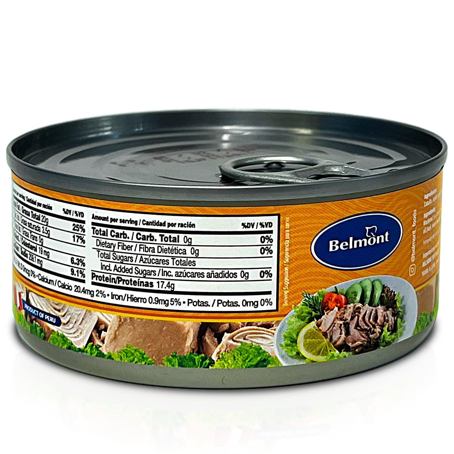 Belmont Filete Caballa en Aceite Vegetal  Filetes de Caballa Peruana Paquete de 3