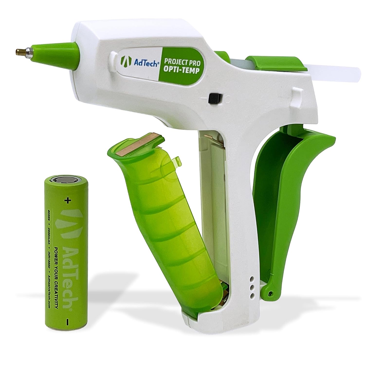 AdTech Project Pro – Pistola de pegamento caliente inalámbrica recargable, mini pistola de pegamento con barras de pegamento Artistik sin cuerdas,